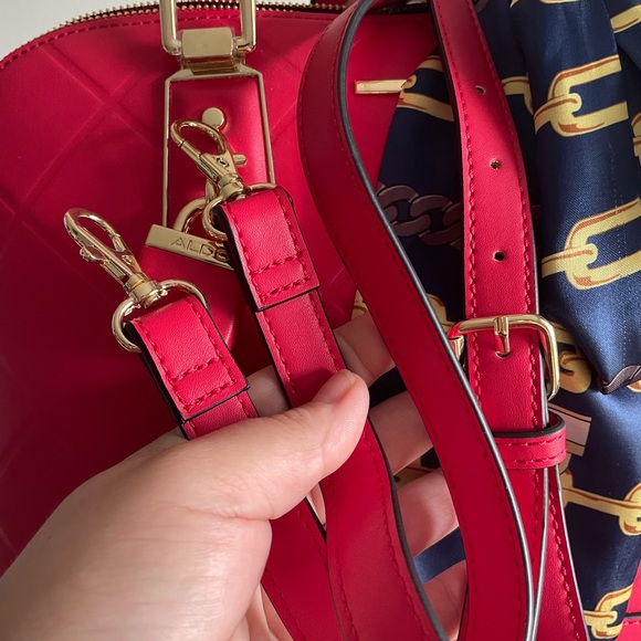 COPY - ALDO Purse - Red Faux Leather Crossbody - Picture 4 of 5